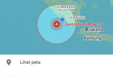 Gempa Berkekuatan 5,6 SR Guncang Kaur, Pusatnya Berada di Barat Daya Bengkulu