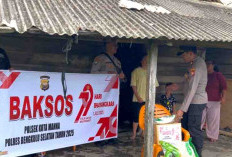 Sambut HUT ke 79 Bhayangkara, Polsek Kota Manna Berbagi Sembako