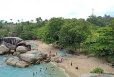 Keindahan Pantai Turun Aban, Di Sungai Liat Bangka Belitung 