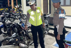 Lagi, Satlantas Polres Kaur Amankan 9 Motor Knalpot Brong