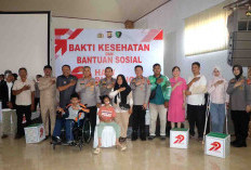 Polisi Gelar Bakti Kesehatan dan Bantuan Sosial Dalam Rangkaian HUT ke 79 Bhayangkara