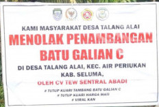 Warga Desa Talang Alai Tetap Menolak Kuari di Desa Mereka