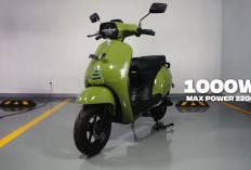 Skuter Ala Vespa Buatan Indonesia Ini Dibanderol Murah! Bodi Ramping, Cicilan Per Bulan Cuma Rp 200 Ribu   