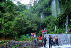 Keindahan AIr Terjun Tirai Kelambu di Lombok Tengah, Selalu Ramai pengunjung, Cocok Berlibur Bersama Keluarga