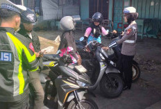 TEGAS! Sat Lantas Polres Bengkulu Selatan Tilang Ratusan Pengendara Bandel