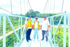 Pembangunan Jembatan Tangga Manik Rampung, Siap Diresmikan Bupati