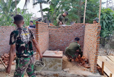 Anggota Satgas TMMD Ke-124 Kodim 0408 Bengkulu Selatan Mulai Pasang Batu Bata Untuk Tempat Wudhu Masjid 