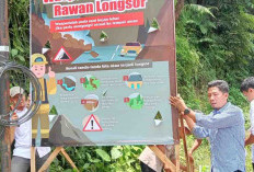 Waspada Bencana, BPBD Bengkulu Selatan Pasang Peringatan Rawan Longsor