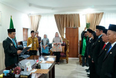 Pj. Sekda Provinsi Bengkulu Lantik Enam Pejabat Eselon III dan IV
