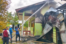 Jelang Waktu Pencoblosan Pilkada 2024, SD Siring Agung Kaur Terbakar