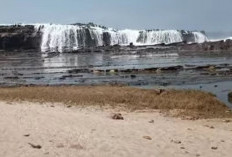 Pesona Pantai Karang Taraje di Lebak Banten yang Fantastis, Ada Air Terjun Di Atas Batu Karang