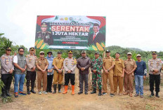 Polres Bengkulu Selatan Ikuti Penanaman Jagung Serentak 1 Juta Hektar