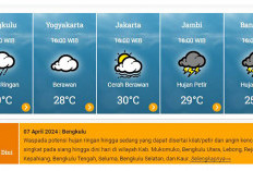 BMKG Ingatkan Potensi Hujan Lebat di Bengkulu, Waspada banjir dan tanah Longsor
