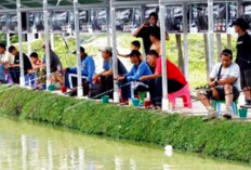 Desa Pagar Banyu Sulap Kolam Pemancingan Jadi Lokasi Wisata