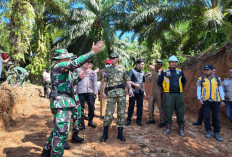 Kasiter Rem 041/Gamas Tinjau Langsung Lokasi Pembuatan Jalan TMMD Ke-124 Kodim 0408 Bengkulu Selatan