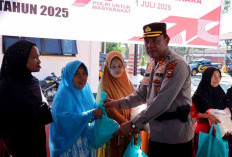 Sambut HUT ke 79 Bhayangkara, Polres Bengkulu Selatan Salurkan 100 Paket Sembako