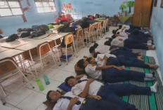 SMPN 39 di Surabaya Uji Coba Program Tidur Siang di Lantai, Siswa Mengaku Nyaman 