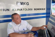 Hujan Diprediksi Akan Melanda Wilayah Bengkulu Hingga Tiga Hari Kedepan