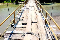 Pemdes Tanjung Raman Mengharapkan Rehab Jembatan Gantung Air Bengkenang