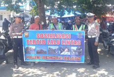 Datangi Tukang Parkir, Satlantas Polres Bengkulu Selatan Ingatkan Hal Ini