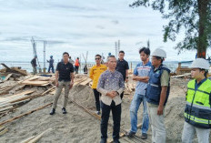 Wabup Kaur Tinjau Pembangunan Kampung Nelayan Merah Putih