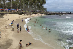  Puluhan Ribu Wisatawan Mengunjungi Objek Wisata Pantai di Kaur Bengkulu