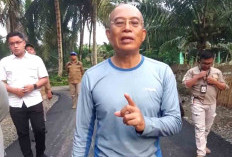 Pantau Pembangunan Jalan, Gusnan Berjalan Kaki