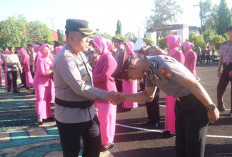 Gelar Upacara Korps Raport Kenaikan Pangkat, 22 Personel Polres Kaur Naik Tingkat