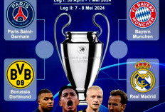 Semifinal Liga Champions Dortmund Vs PSG, Bayern Vs Madrid