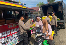 Bantu Rakyat Polres Bengkulu Selatan Jual Beras SPHP Rp60 Ribu Per Karung