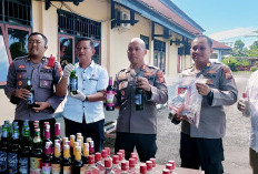 Ops Pekat Nala I, Ratusan Liter tuak dan Miras Botolan Serta Petasan Diamankan di Seluma