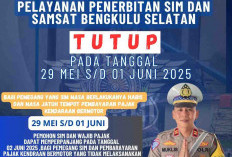 Libur Panjang, Pelayanan SIM Polres Bengkulu Selatan Tutup