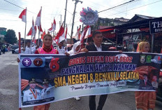 Gudep Aditya Warman Meriahkan Pawai Tunas Kelapa