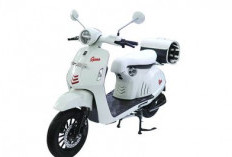 Motor Listrik Bergaya Vespa, Harga Cuma Rp 19 Jutaan, Jarak Tempuh 120 Km