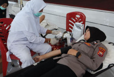 Peringati HUT ke 74 Humas Polri, Polres Bengkulu Selatan Gelar Donor Darah